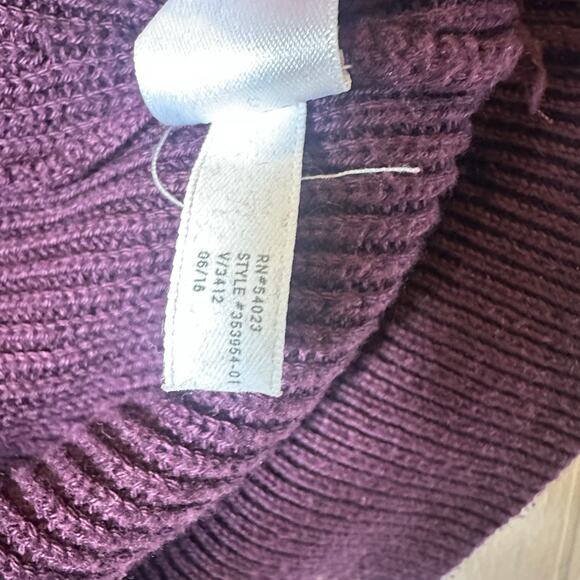 Athleta Rest Day Asymmetrical Crewneck Sweater Purple/Plum - Picture 5 of 6